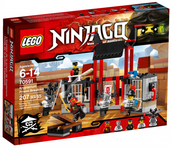 LEGO Ninjago Ontsnapping Uit de Kryptarium Gevangenis - 70591 BEVAT ALLEEN TWEE BOEF-FIGUREN (70591) — 182 stukjes, huren vanaf €1,75/week