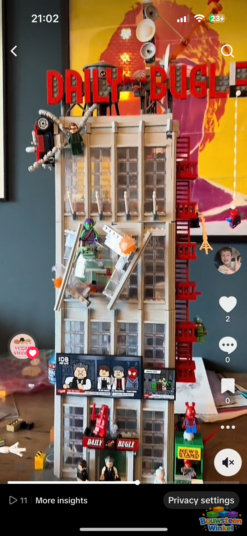 LEGO Spiderman Daily Bugle - 76178 gebouwd door klant — Marvel / DC