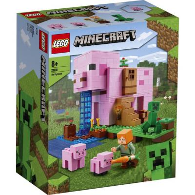 LEGO Bouwstenen 0000-1000 Minecraft Het Varkenshuis (21170), huren vanaf €3,75/week