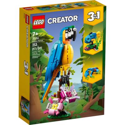 LEGO Creator 3in1 Exotische papegaai - 31136-NEW (31136), huren vanaf €2,25/week