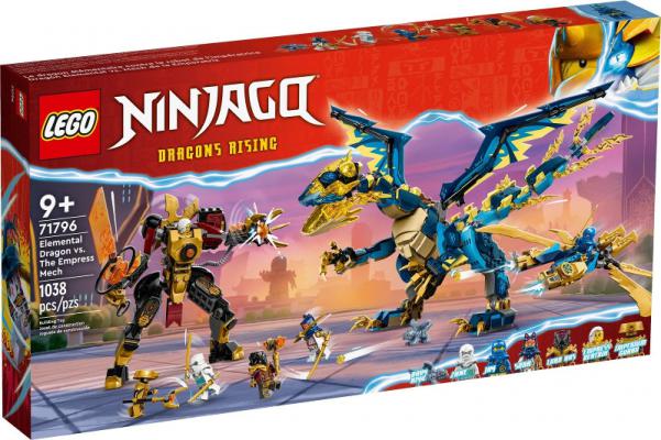 LEGO Ninjago Elementdraak vs. de mecha van de keizerin - 71796-NEW (71796), huren vanaf €6,75/week