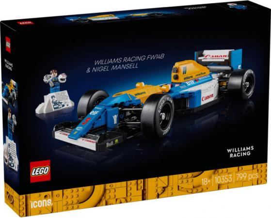 LEGO Bouwstenen 0000-1000 Icons Williams Racing FW14B en Nigel Mansell (10353) — 799 stukjes, huren vanaf €4,75/week