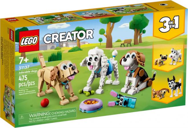 LEGO Creator 3-in-1 Creator 3in1 Schattige honden (31137) — 475 stukjes, huren vanaf €2,75/week
