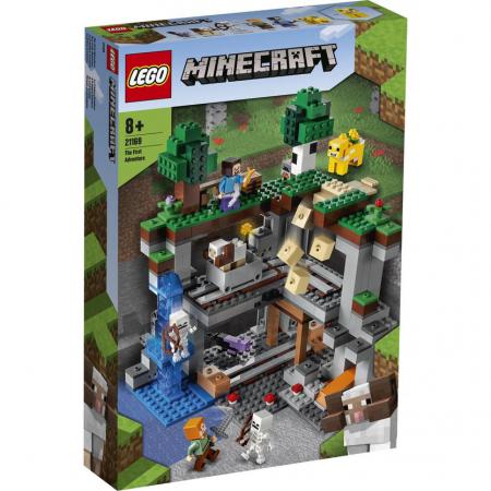 LEGO Bouwstenen 0000-1000 Minecraft Het Allereerste Avontuur (21169), huren vanaf €2,75/week